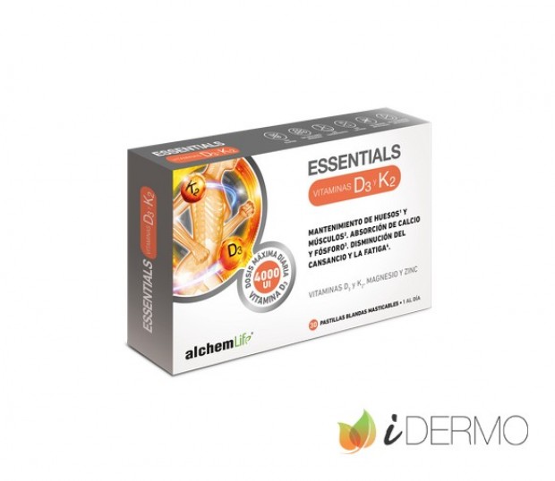 ESSENTIALS VITAMINAS D3 Y K2